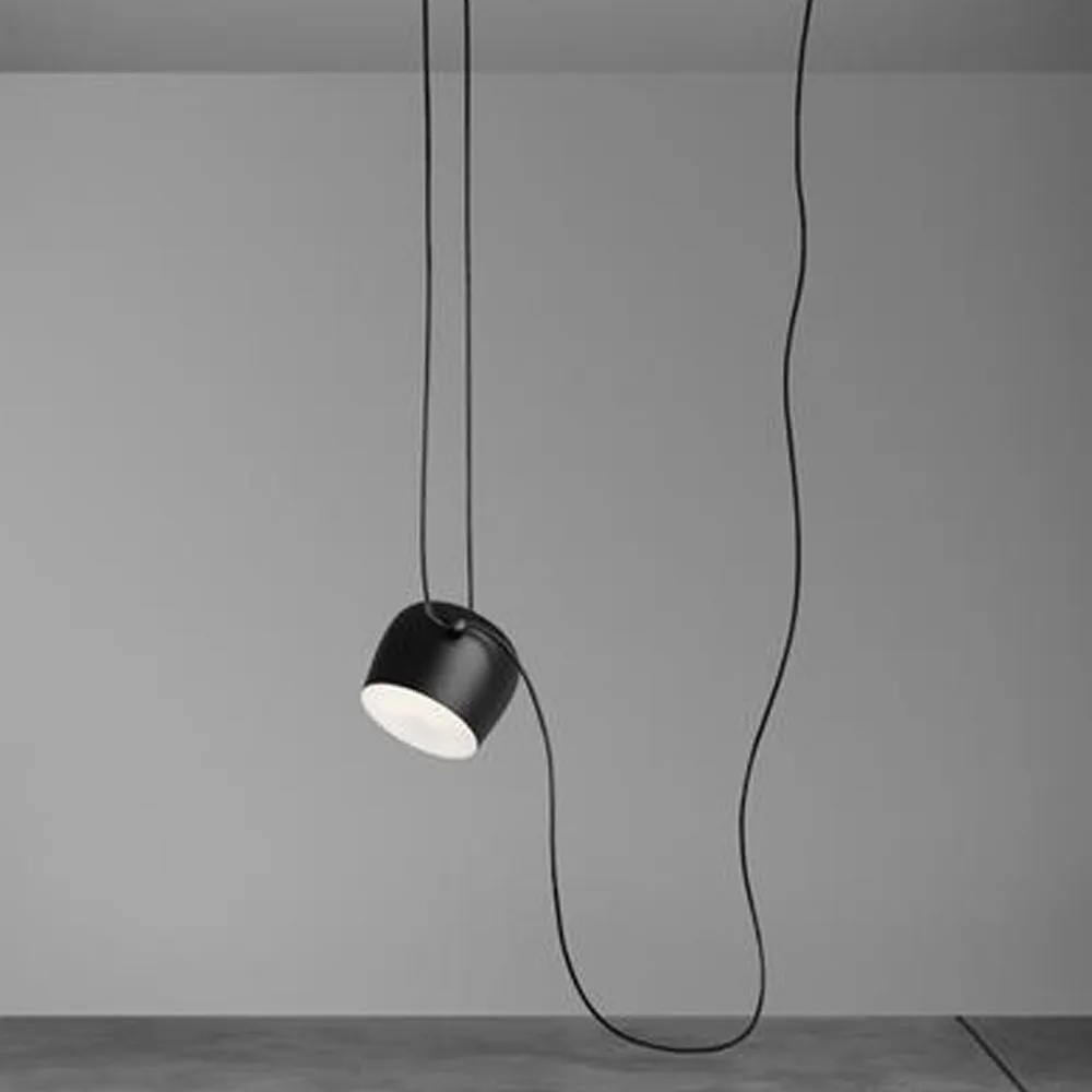 Современная Подвесная лампа в виде барабана потолочная светодиодная стиле