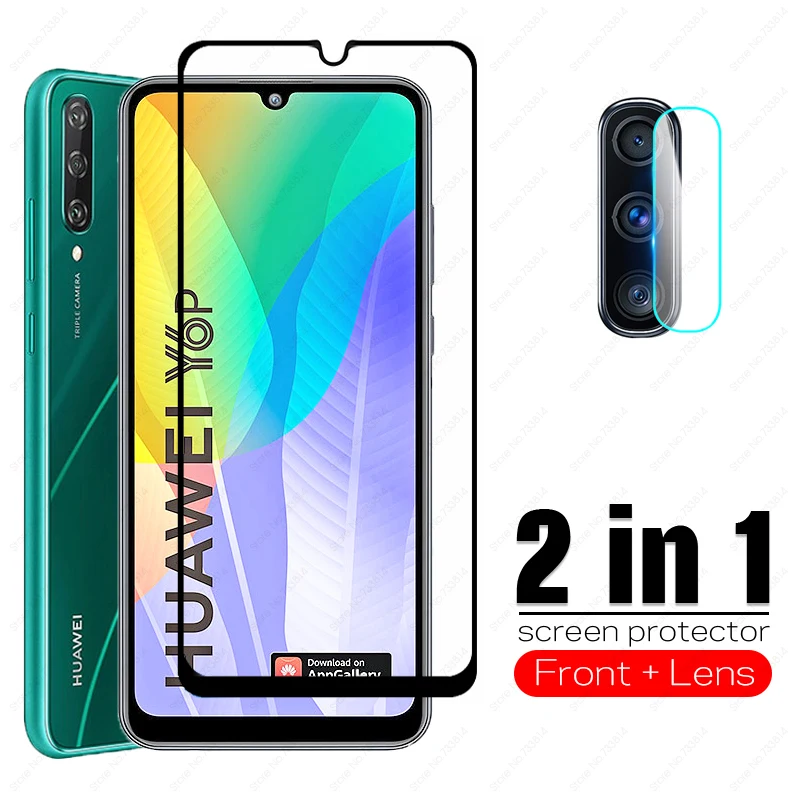 Закаленное стекло 2 в 1 для huawei y6p 2020 взрывозащищенное Защитное Huawei Y6P y6 p y 6 защита