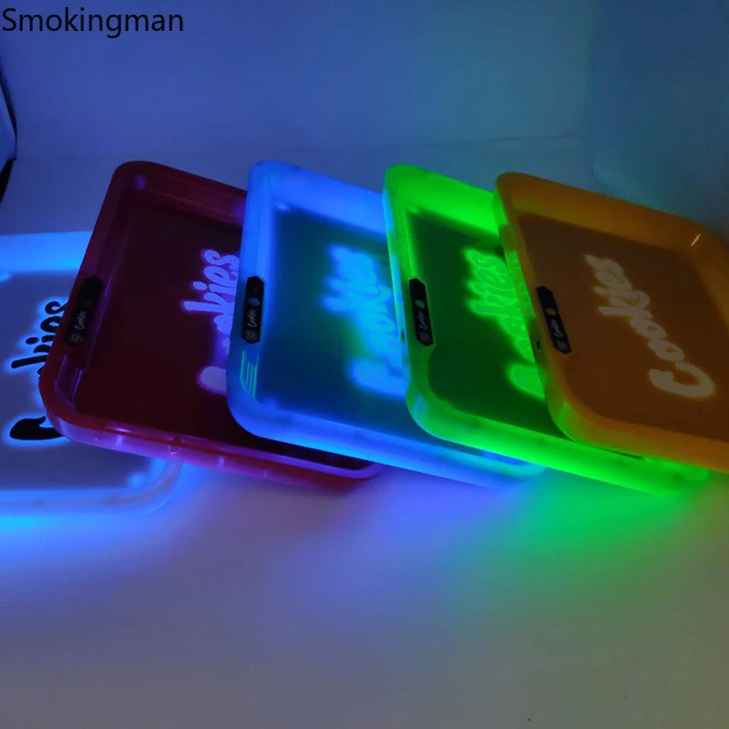 Поднос для сигарет подсвеченное печенье светящиеся подносы квадратные