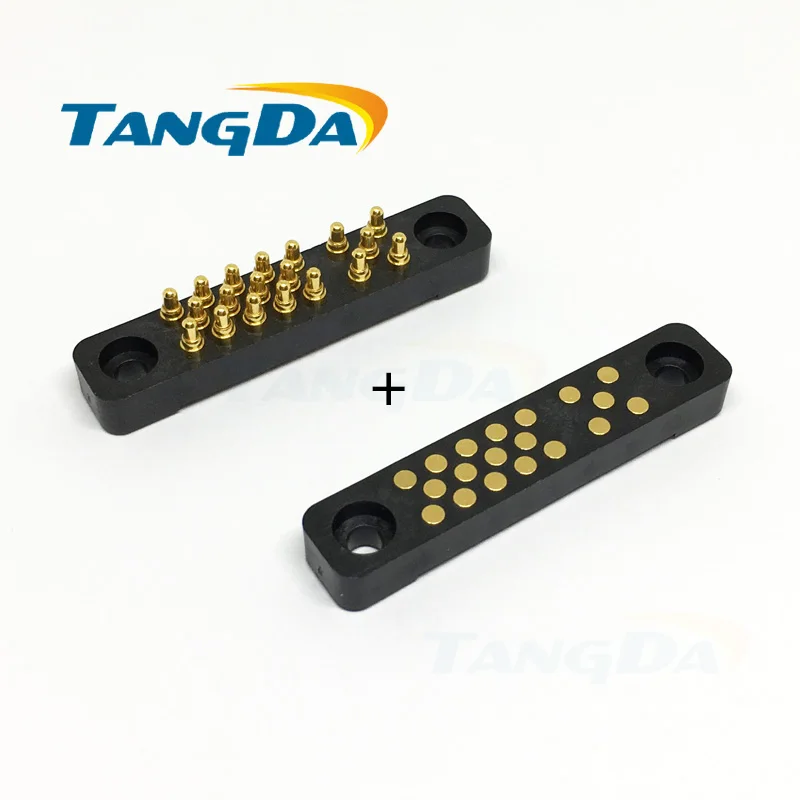 

TANGDA 19pin большой токовый зонд pogopin коннектор; pcb; Плата контактная проводящая игла 19p 4,12 мм 3 мм 8,7 мм A
