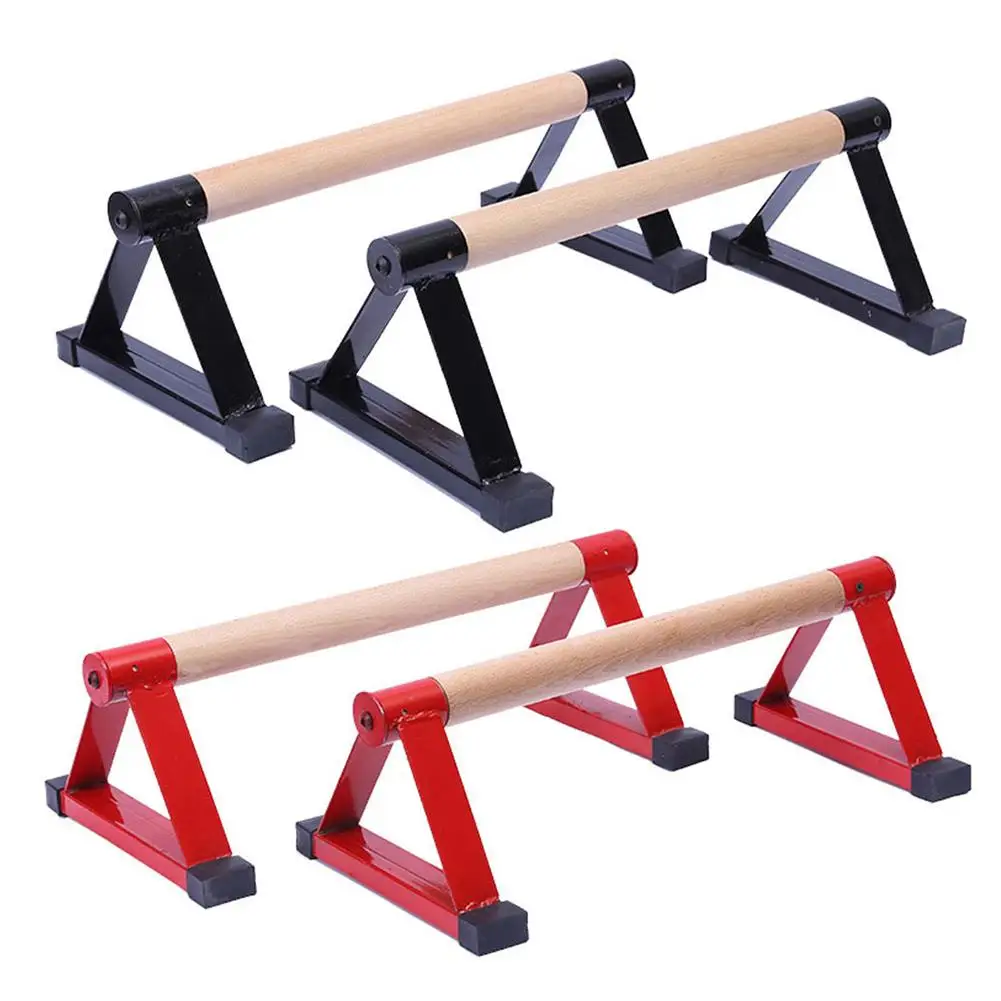 Wood Parallettes Set Stretch Stand Calisthenics Handstand Fitness Equipment for Men Women | Спорт и развлечения