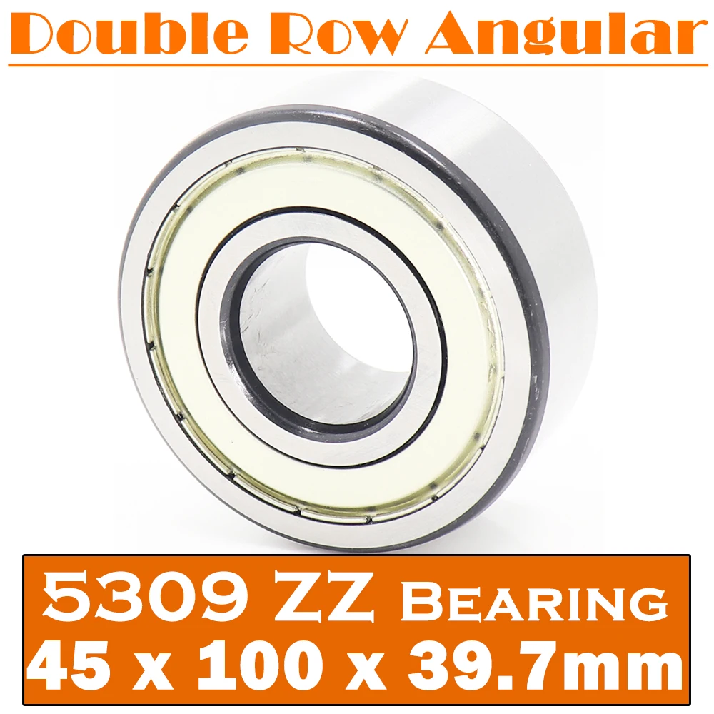 

5309 ZZ Bearing 45*100*39.7 mm ( 1 PC ) Axial Double Row Angular Contact 5309ZZ 3309 ZZ 3056309 Ball Bearings