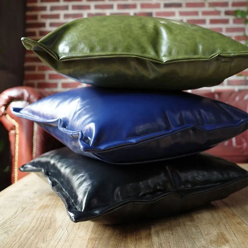 Роскошный толстый чехол из искусственной кожи для домашнего декора 45 × см