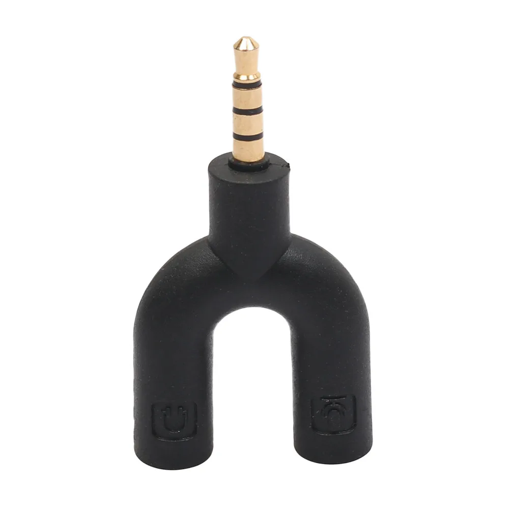 Комплект адаптера гарнитуры U-образной формы 3 5 мм Y-образный сплиттер для аудио