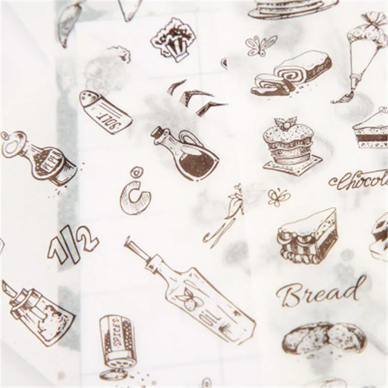 

Cute Fairytale Sticker Happy Taste Creative Decoration Hand Account Daily DIY Stickers for Children 6 Sheets Random Delivery