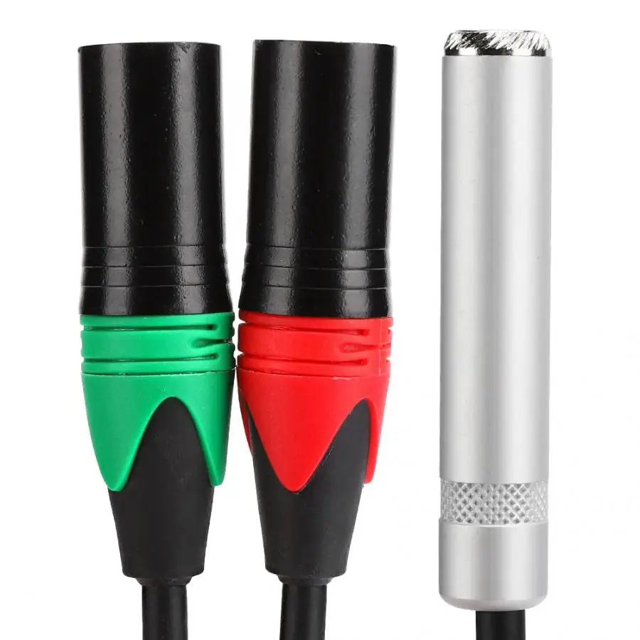 0 3 м 24AWG двойной экран из чистой меди 6 35 гнездо к двойному XLR Штекерный аудио