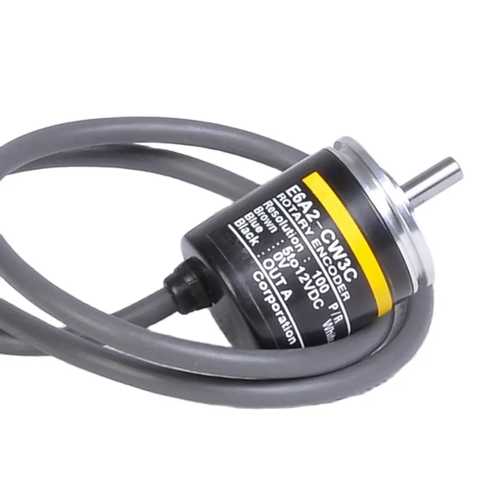 Omron E6A2-CW5C CW3C инкрементный датчик с твердым валом Выход NPN 100 200 300 360 500PPR импульсный