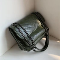 female shoulder bag solid color pu leather crossbody bags for women chain small messenger bag handbags and purses tote bags