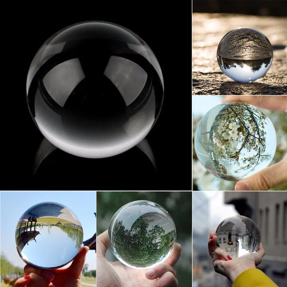 50 мм прозрачный стеклянный хрустальный шар фотореквизит Lensball новый
