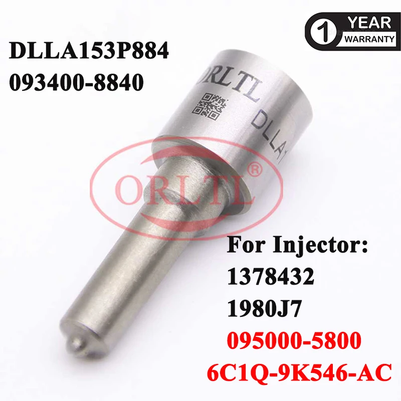 

ORLTL DLLA153P884 (093400-8840) Common Rail Injector Nozzle DLLA 153P884 Auto Spare Part Nozzle For FORD 095000-5800 0950005801