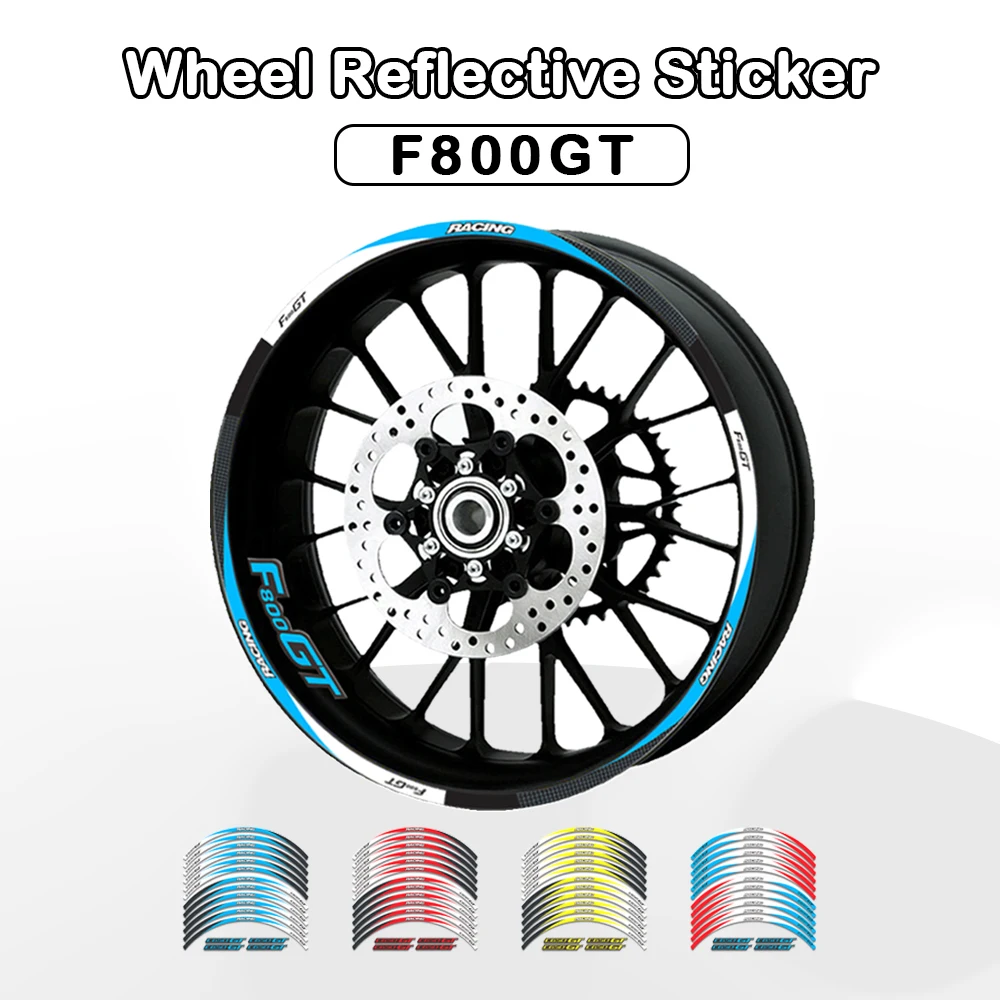 

Motorcycle Reflective decals Wheels Moto Rim Stickers decoration Styling For BMW F800R F 800R F800 R F 800 R