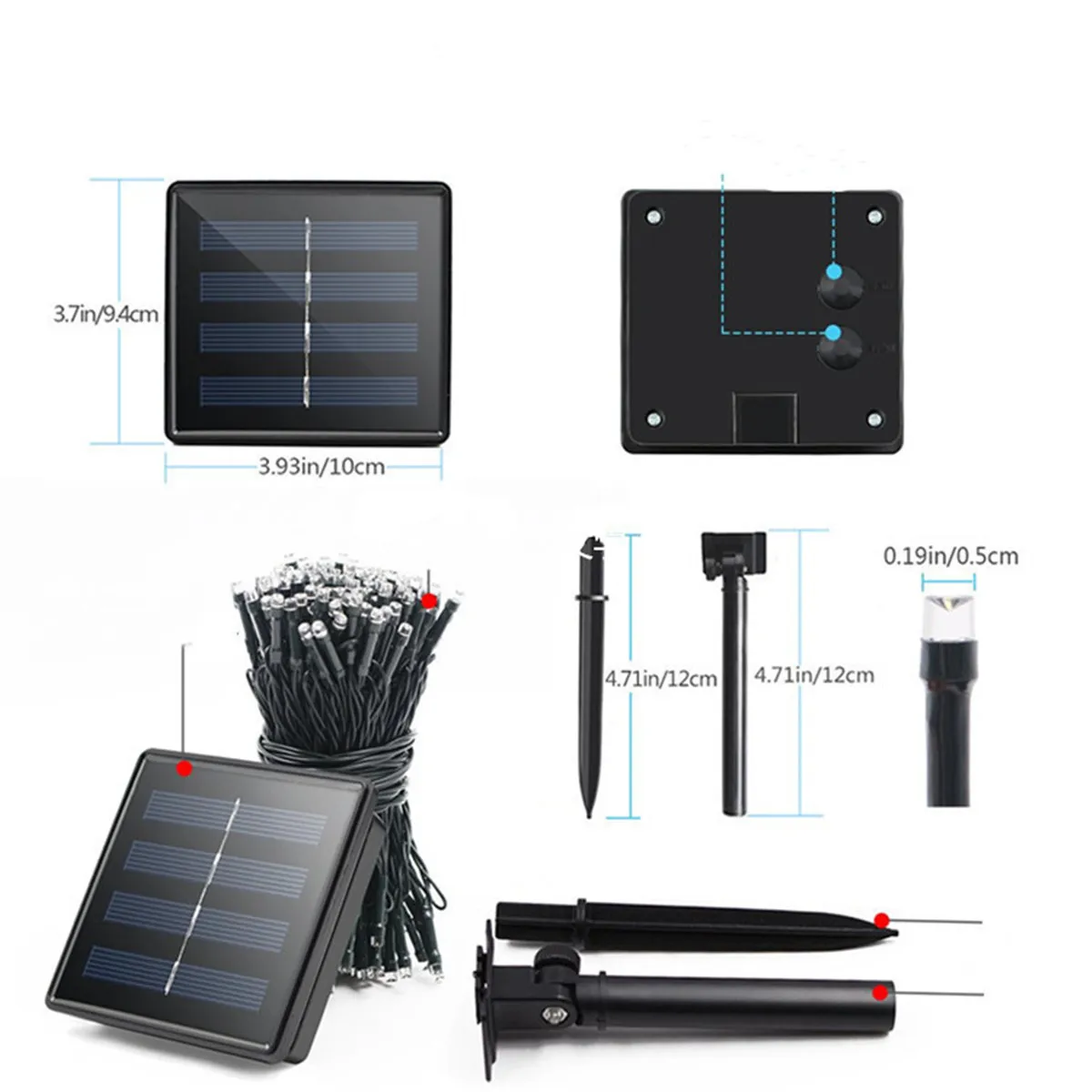 Рождественская светодиодная гирлянда 12 м/22 м сказочное освещение уличная