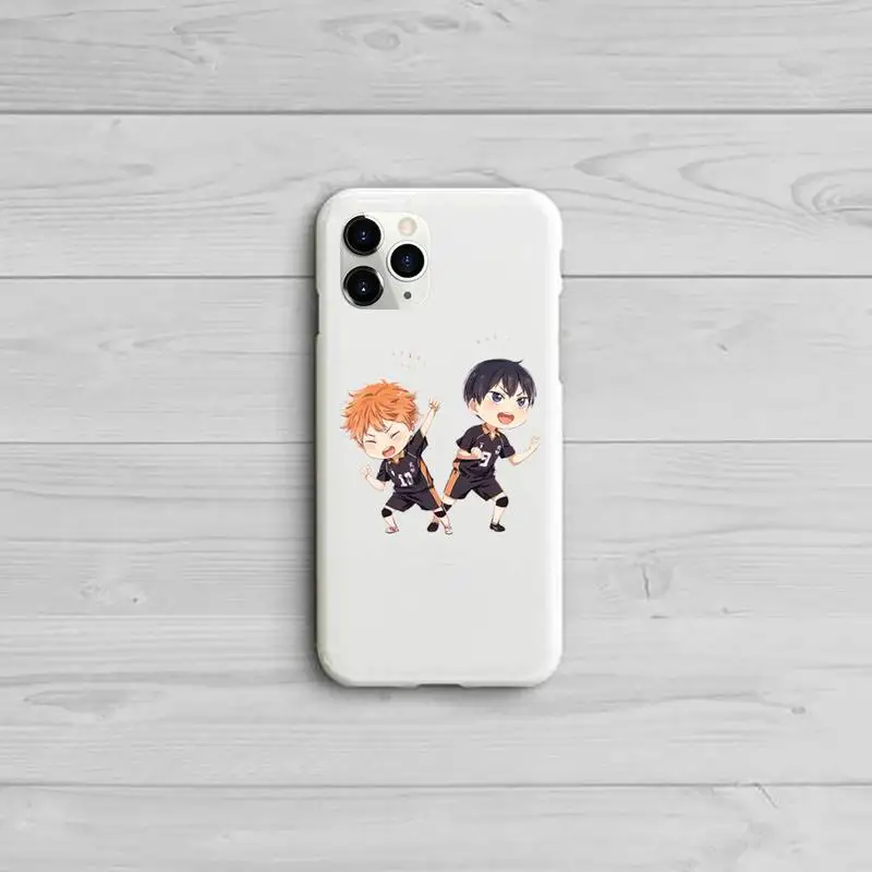 

Haikyuu Hinata attacks Anime Phone Case Candy Color for iPhone 11 12 pro XS MAX 8 7 6 6S Plus X 5S SE 2020 XR