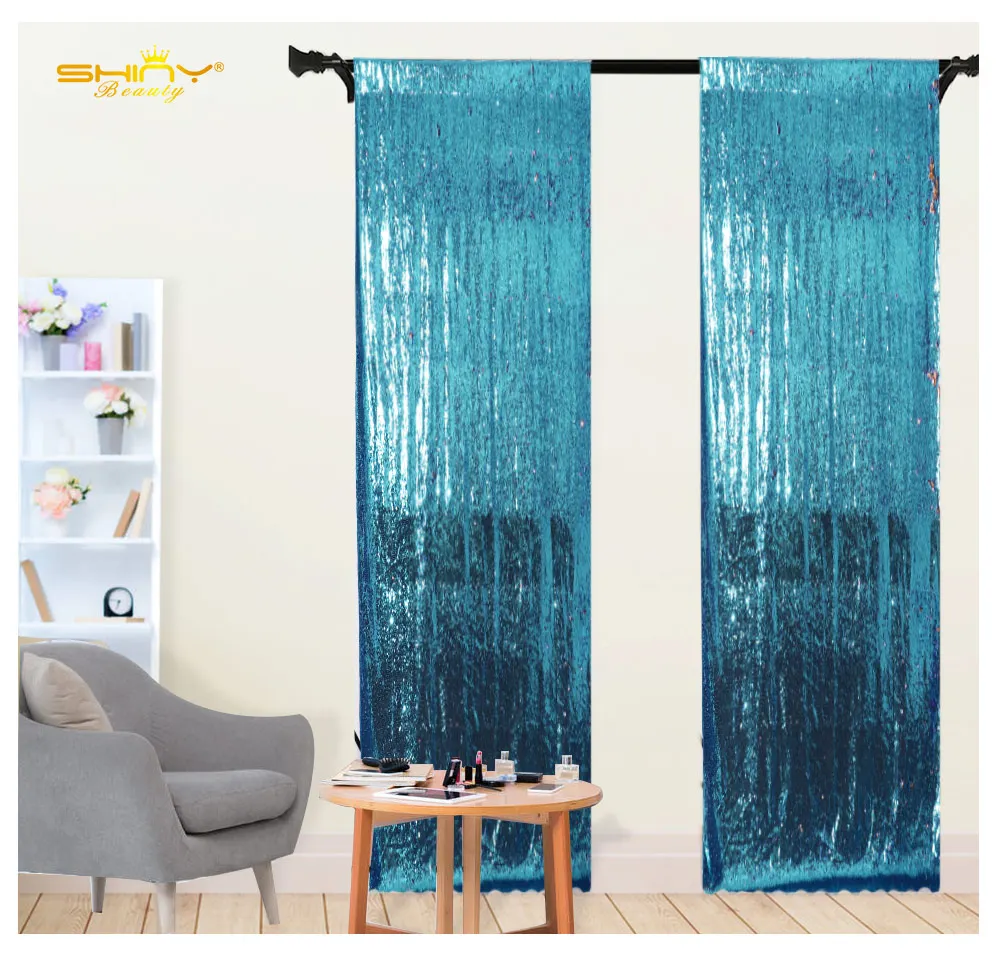 Блесток фон Русалка Реверсивные блесток фоны 2FTx7FT блеск декор для занавесок