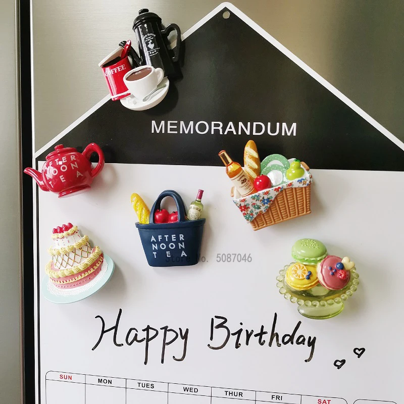 Мини магниты на холодильник креативная коллекция 3d наклеек для украшения дома