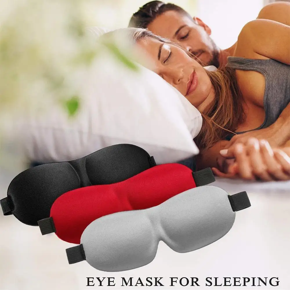 

3D Simple Sleeping Mask Natural Sleeping Eye Mask Portable Soft Sleeping Mask Shading Eye Mask Men and Women Travel Eye Mask