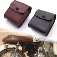 pu leather motorcycle saddle bag capacity side storage fork luggage pouch universal hanging bag