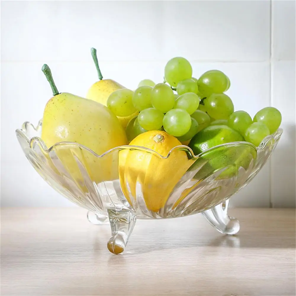 Хрустальный стеклянный фруктовый поднос современный журнальный столик для