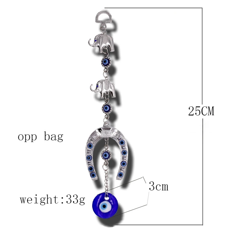 Турецкий синий глаз форма подковы украшение счастливый Шарм настенный подвесной