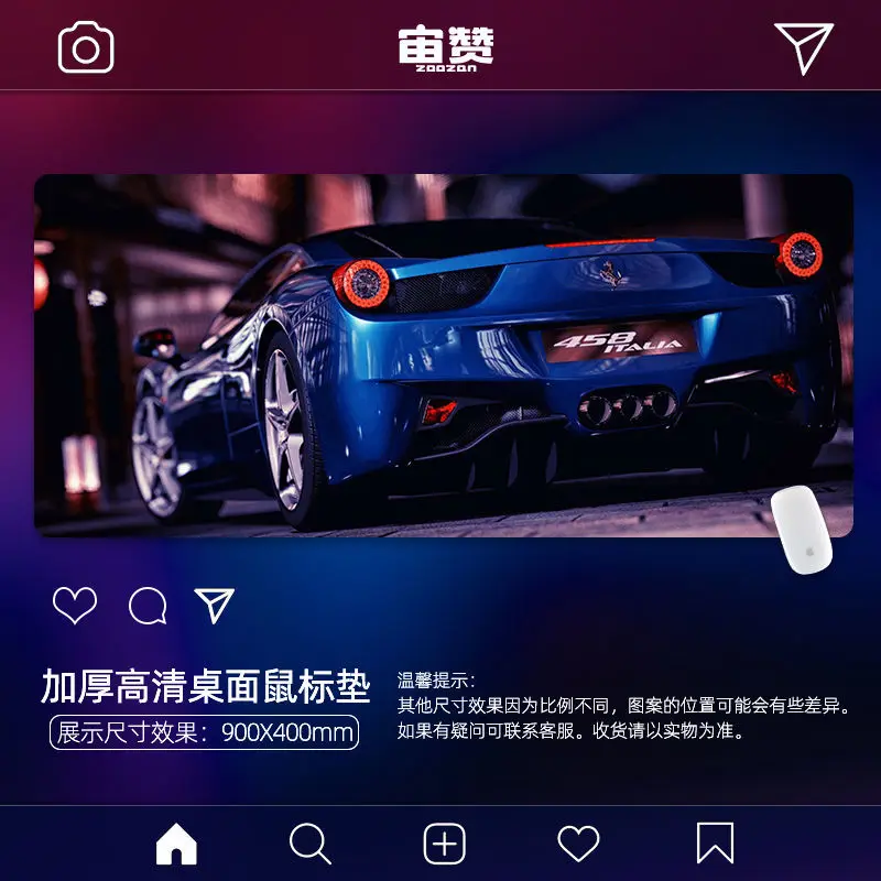 

Large Game Mouse Pad Mat Laptop Gaming Mousepad XL Anti-slip Rubber Racing Game Mouse Pad Fashion Office Desk Computer Pad