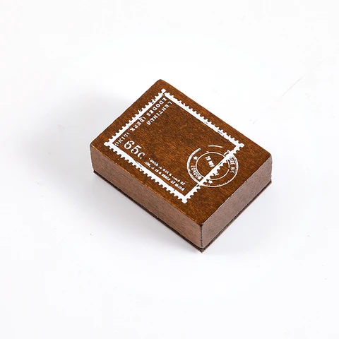 YOOFUN 1 PC/Design de volta à série temporal Vintage Wooden Rubber Stamp