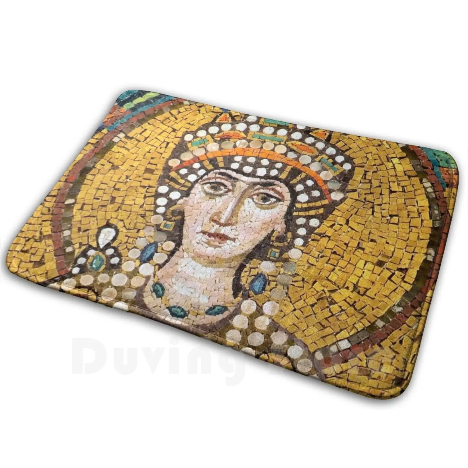 

Theodora Carpet Mat Rug Cushion Soft Non-Slip Emperor Justinian Portrait Mosaic Roman Byzantine Ravenna Italy