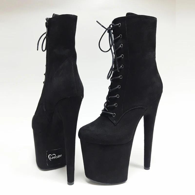 Leecabe/винно красные ботильоны на очень высоком каблуке модная обувь 8 дюймов