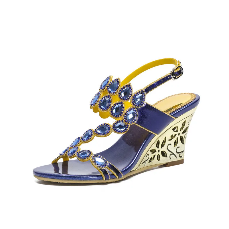 Новинка 2021 сандалии на танкетке и высоком каблуке самая удобная летняя обувь для