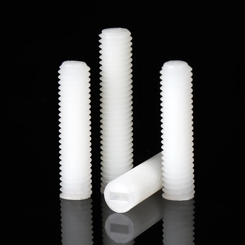 Нейлоновый винт PA66 с шлицевой головкой M3 M4 M5 M6 M8|screw slotted|set screwslotted set screw |