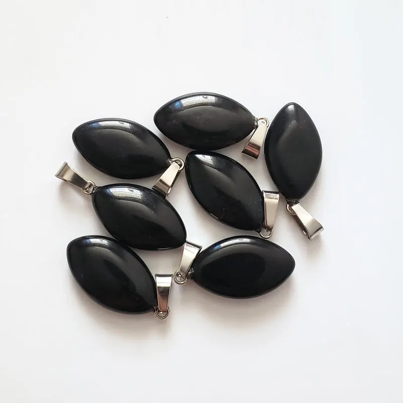 Оптовая продажа 50 шт./лот модные черные оникс натуральные камни конский глаз