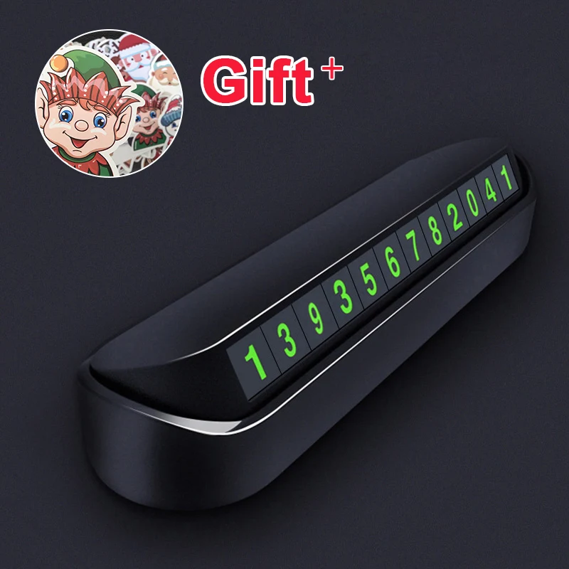 Стайлинг автомобиля карточка с телефоном для временной парковки номерной знак