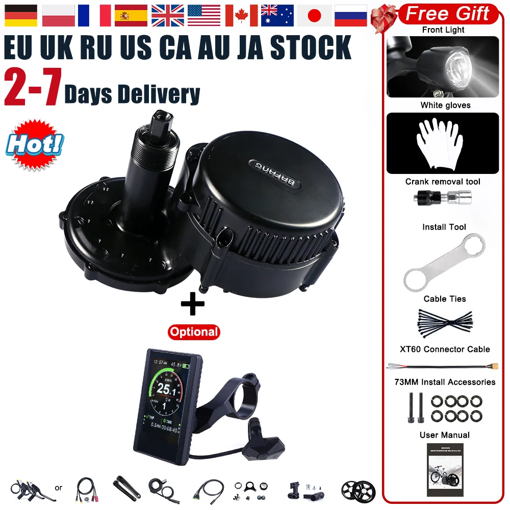 Середина Кривошип приводной двигатель Bafang 36V 350W 8Fun BBS01B Электрический