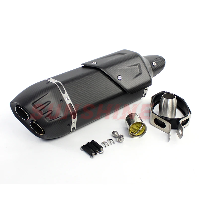 Выхлопной глушитель мотоцикла из углеродного волокна 51 мм для MT09 xmax 300 CB650F trk 502