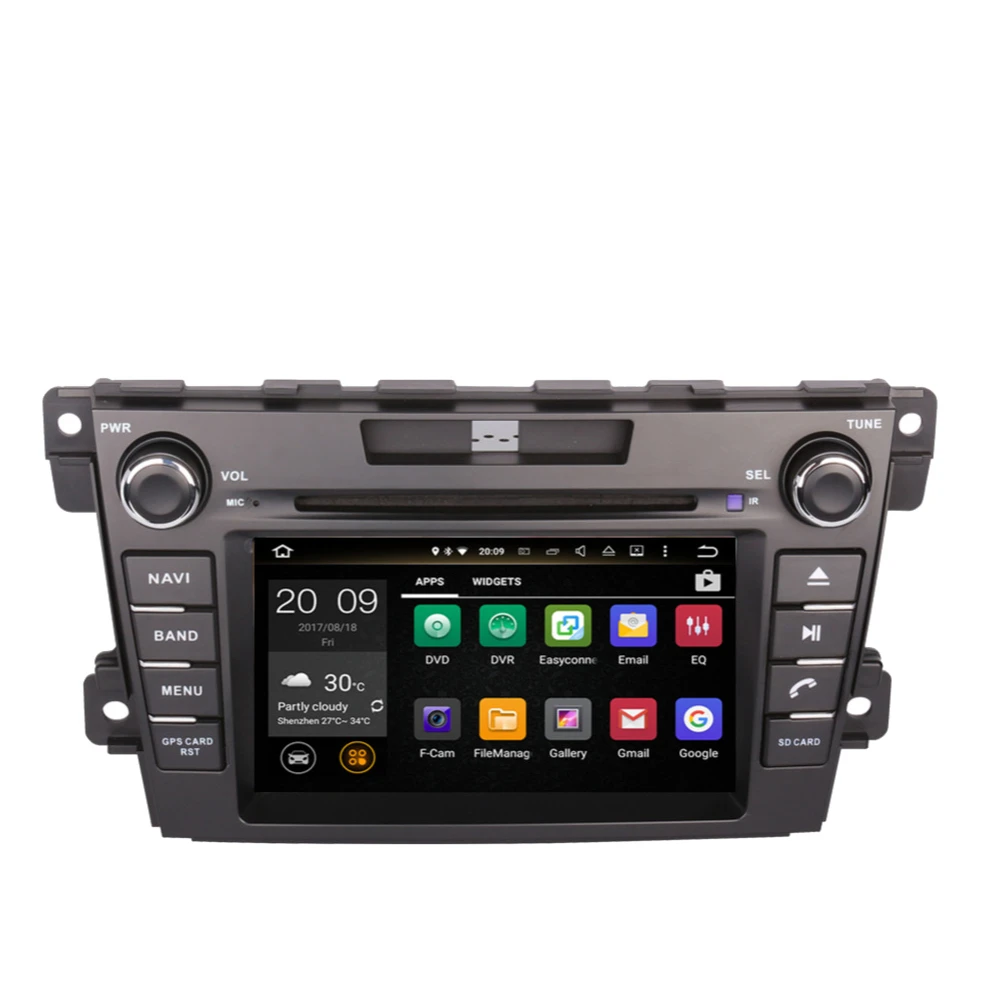 Автомобильный мультимедийный DVD-плеер на Android 10 0 2 Din GPS-навигация для Mazda CX-7 2007-2022