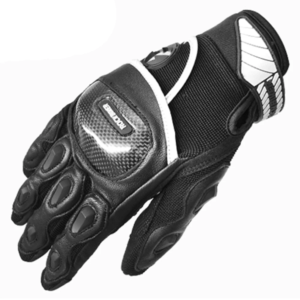 

Motorcycle Gloves Sheepskin Leather Motocross Full Finger Gloves Touch Screen Racing Guantes Moto Motorbike Riding Men's Gloves