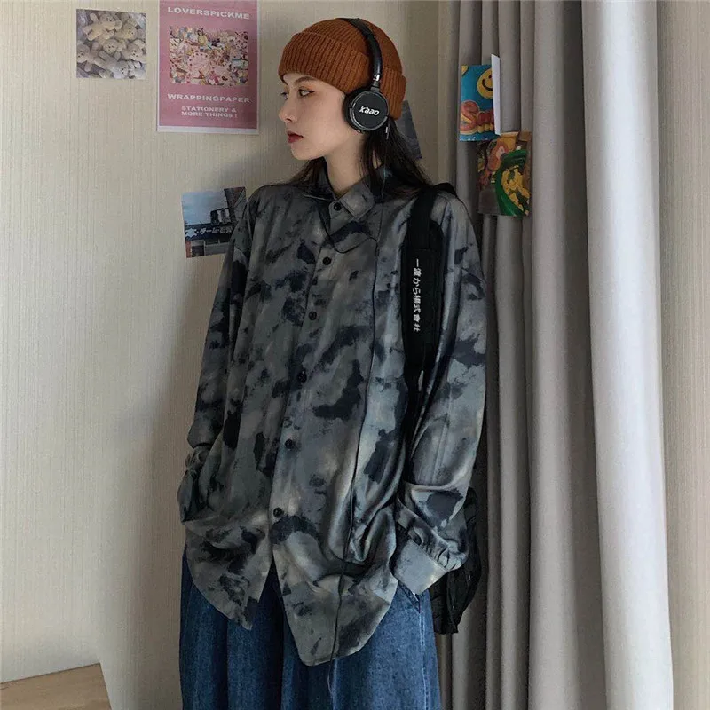 

Cheap wholesale new arrival 2021 men clothing Hot selling retro shirt casual graphic shirts personality harajuku Tops Ay1541