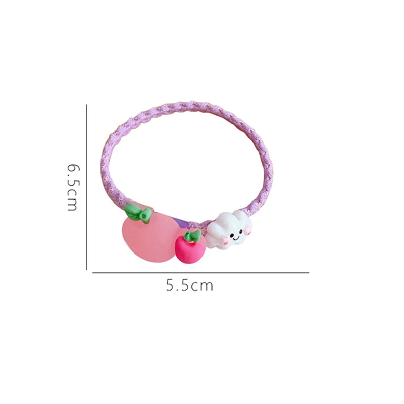 

1Pcs Children Cute Cartoon Fresh Fruit Elastic Hair Bands Girls Baby Lovely Rubber Bands Gift Kids Ponytail Hair Accessories