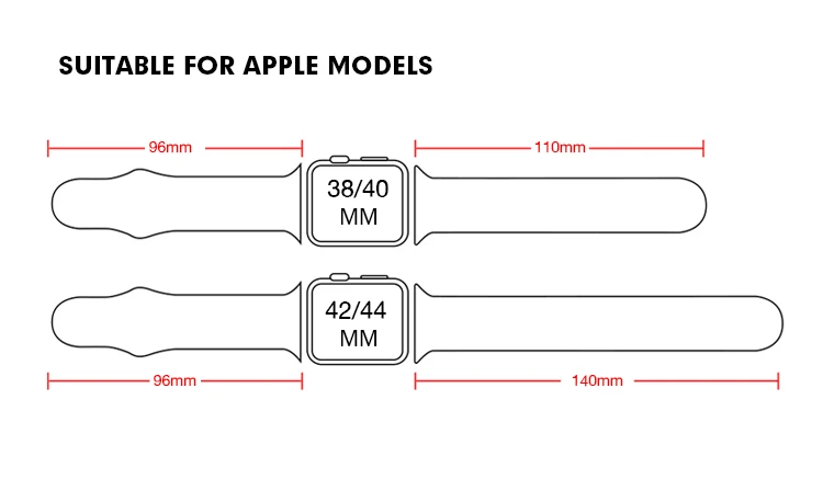 Спортивный силиконовый ремешок для Apple Watch Series 4 40 мм 44 мм силикагелевый ремешок стиль женский и мужской браслет 38 мм 42 мм для iwatch 3 2 1