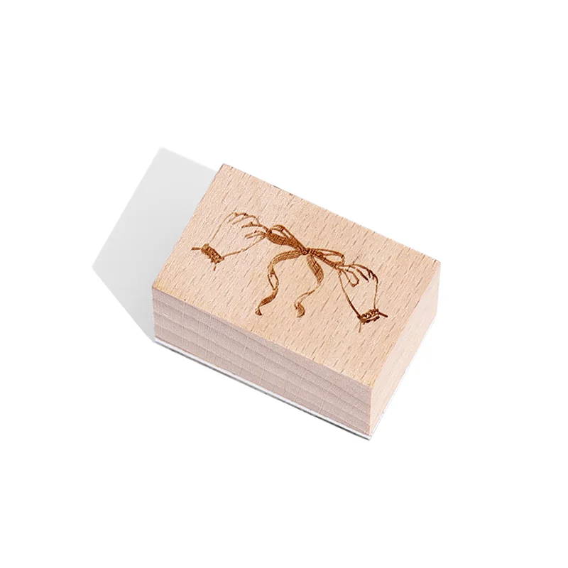 

8 Design Poems and You and Flowers Series Hop List Log Rubber Stamps, Used for Scrapbooking Decoration DIY Craft Wooden Stamps