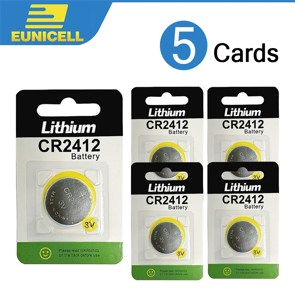 5 шт. батарейки для часов игрушек 3 в CR412 CR 2412|Часовые батарейки| |