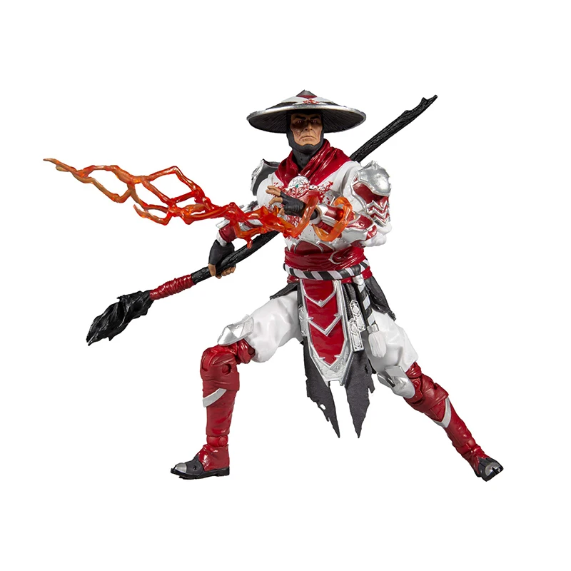 Оригинальная мертальная фигурка Kombat 7 дюймов Raiden кровавая белая Горячая фурия