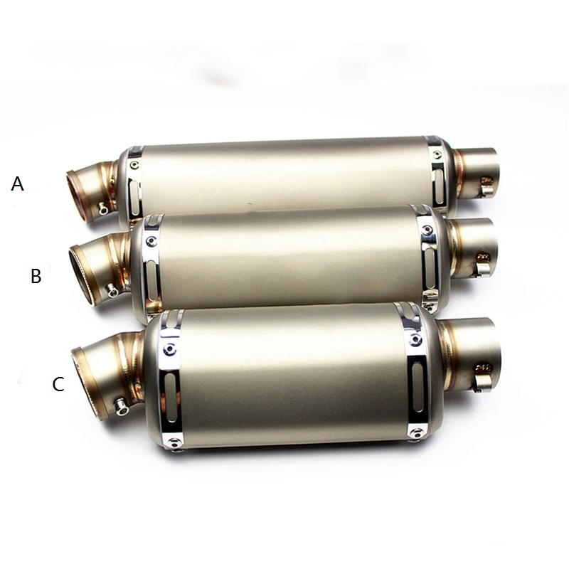 Универсальный Цветной глушитель из углеродного волокна для мотоцикла скутера