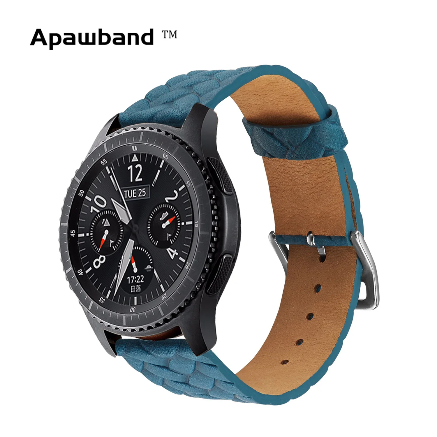 Кожаный ремешок для samsung gear Classic Frontier 22 мм быстрая замена ремешков Galaxy Watch 42 46