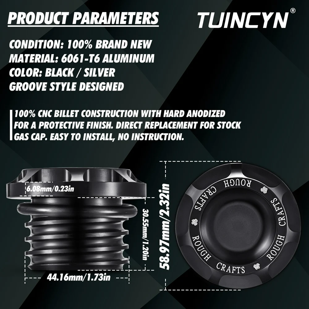 Новый алюминиевый бак для мотоцикла крышка топлива газа масла шероховатая