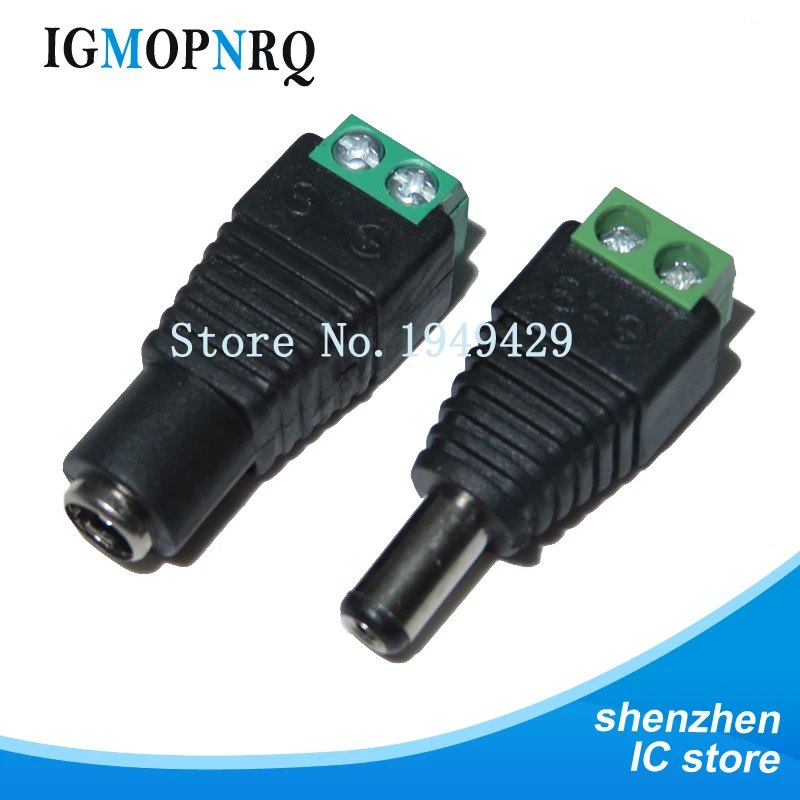 10 шт. Штекерный и гнездовой разъем питания постоянного тока 5 5x2 1 мм 5*2 3 5*1 35 12 В 24 в