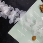 Цветок из органзы с объемным градиентом, 1 ярд, кружевные украшения для свадебного торта, повязки на голову, аппликация для платья, шляп, кружевная ткань, аксессуары для одежды