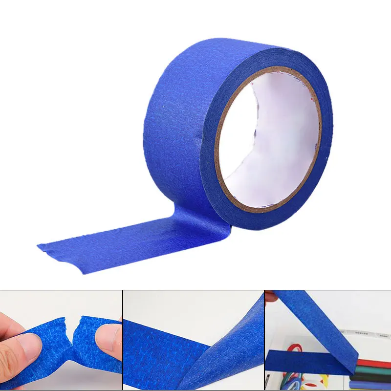 

25mm/50mm*30m Blue Painter Tape Paper Adhesive House Painting Peeling Peel Tape Easy To Tear Masking Tape