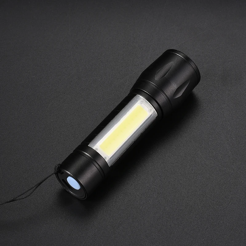 Портативный светодиодный мини фонарик с клипсой на крючке 3 режима Q5