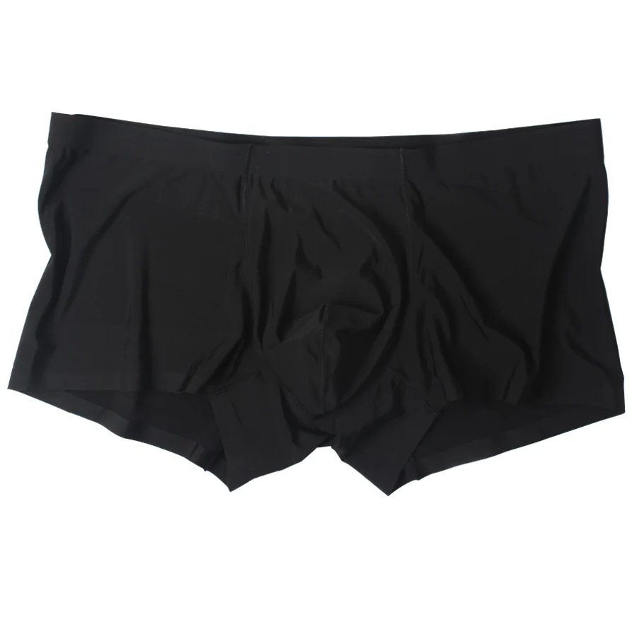 Бесшовные мужские боксеры мягкое Мужское нижнее белье Cueca Masculina боксеры спандекс 3D промежность боксеры нейлоновые трусы мужские шорты слипы 00806