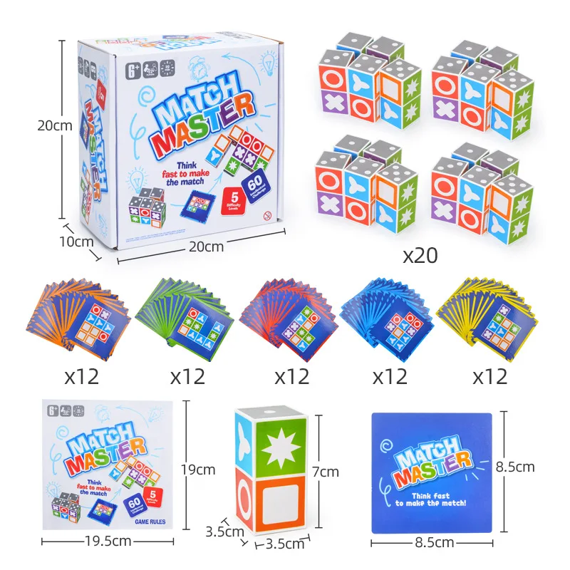 

Matching Puzzle Memory Party Games Kids Space Logical Thinking Board Game for Children Interactive Learning Educational Toys